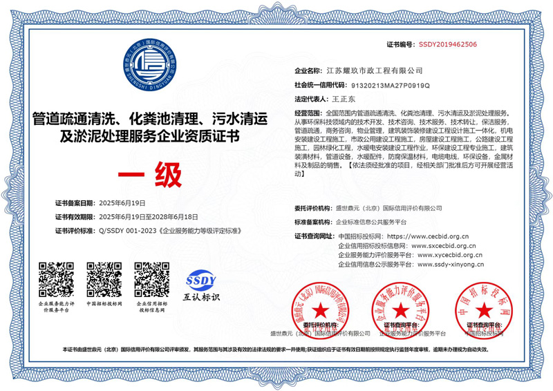 南农大企业资质证书